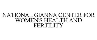 NATIONAL GIANNA CENTER FOR WOMEN'S HEALTH AND FERTILITY