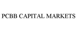 PCBB CAPITAL MARKETS