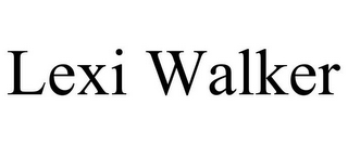 LEXI WALKER