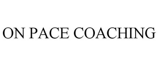 ON PACE COACHING