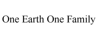 ONE EARTH ONE FAMILY