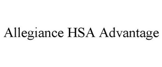 ALLEGIANCE HSA ADVANTAGE