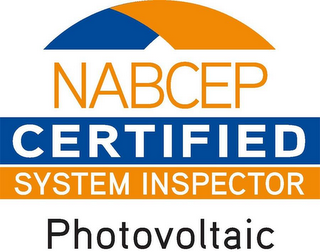 NABCEP CERTIFIED SYSTEM INSPECTOR PHOTOVOLTAIC