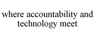 WHERE ACCOUNTABILITY AND TECHNOLOGY MEET