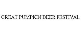 GREAT PUMPKIN BEER FESTIVAL