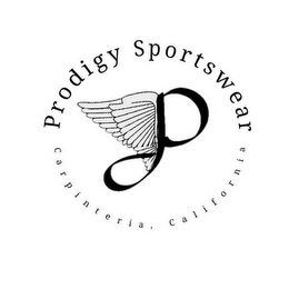 P PRODIGY SPORTSWEAR CARPINTERIA, CALIFORNIA
