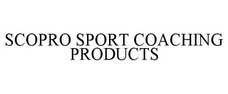 SCOPRO SPORT COACHING PRODUCTS