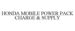 HONDA MOBILE POWER PACK CHARGE & SUPPLY