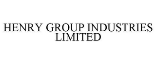 HENRY GROUP INDUSTRIES LIMITED