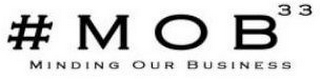 # M O B 33 MINDING OUR BUSINESS