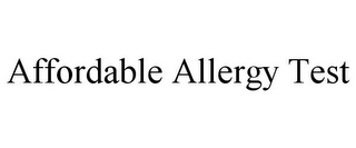 AFFORDABLE ALLERGY TEST