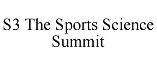 S3 THE SPORTS SCIENCE SUMMIT