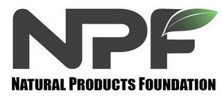 NPF NATURAL PRODUCTS FOUNDATION