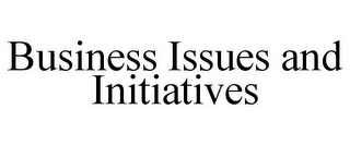 BUSINESS ISSUES AND INITIATIVES