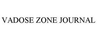 VADOSE ZONE JOURNAL