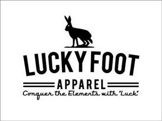 LUCKY FOOT APPAREL CONQUER THE ELEMENTSWITH "LUCK"