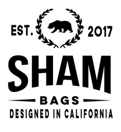 EST. 2017 SHAM BAGS DESIGNED IN CALIFORNIA