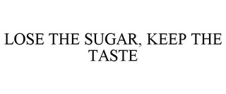 LOSE THE SUGAR, KEEP THE TASTE