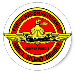 FORCE RECONNAISSANCE SEMPER FIDELIS SWIFT SILENT DEADLY