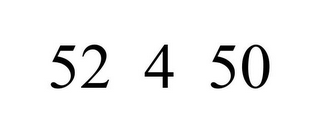 52 4 50
