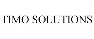 TIMO SOLUTIONS