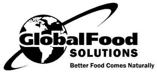 GLOBAL FOOD SOLUTIONS BETTER FOOD COMESNATURALLY