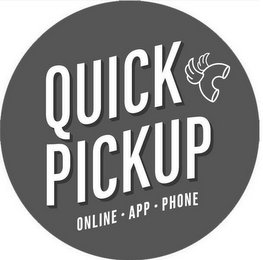 QUICK PICKUP ONLINE · APP · PHONE