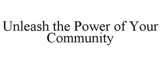 UNLEASH THE POWER OF YOUR COMMUNITY