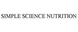 SIMPLE SCIENCE NUTRITION