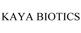 KAYA BIOTICS