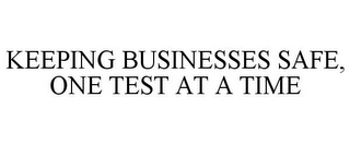 KEEPING BUSINESSES SAFE, ONE TEST AT A TIME