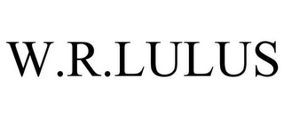 W.R.LULUS