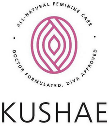 KUSHAE · ALL-NATURAL FEMININE CARE · DOCTOR FORMULATED, DIVA APPROVED