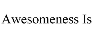 AWESOMENESS IS