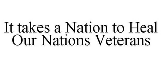 IT TAKES A NATION TO HEAL OUR NATIONS VETERANS