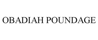 OBADIAH POUNDAGE