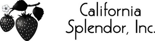 CALIFORNIA SPLENDOR, INC.