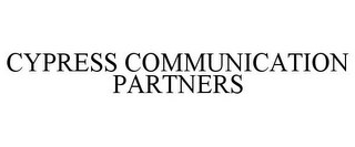 CYPRESS COMMUNICATION PARTNERS