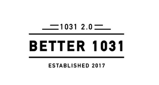 1031 2.0 BETTER 1031 ESTABLISHED 2017