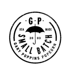 G P USA MADE SMALL BATCH 2003 GARY POPPINS POPCORN