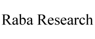RABA RESEARCH
