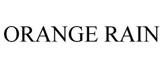 ORANGE RAIN