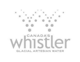 CANADA'S WHISTLER GLACIAL ARTESIAN WATER