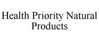 HEALTH PRIORITY NATURAL PRODUCTS