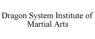 DRAGON SYSTEM INSTITUTE OF MARTIAL ARTS