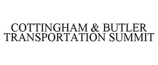 COTTINGHAM & BUTLER TRANSPORTATION SUMMIT