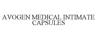 AVOGEN MEDICAL INTIMATE CAPSULES