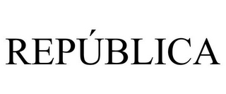 REPÚBLICA