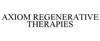 AXIOM REGENERATIVE THERAPIES