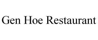 GEN HOE RESTAURANT